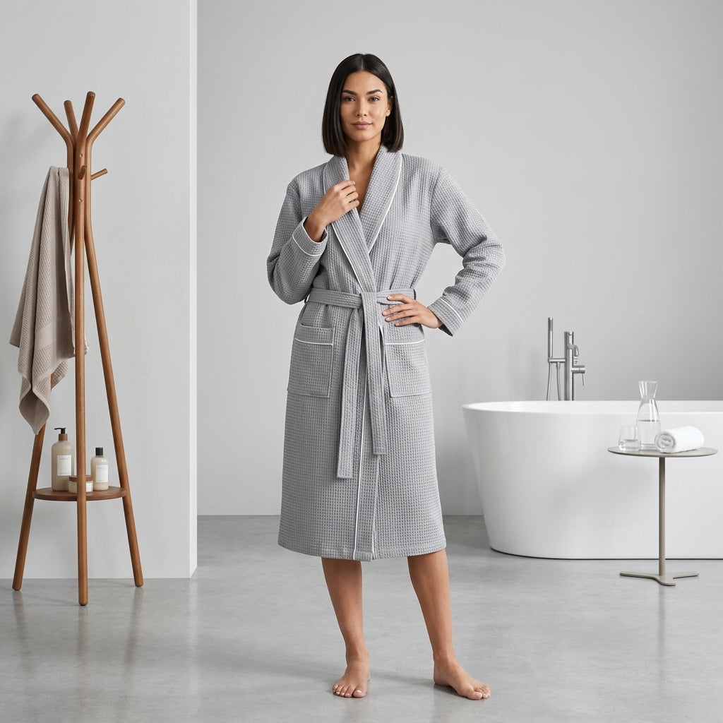 Soho Unisex Pike Bornoz  Şık ve Konforlu Banyo Bornozu